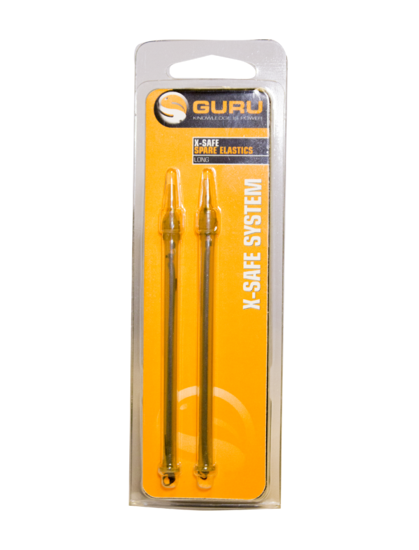 Guru Xsafe System Spare Elastics Long Hooked on Fishing