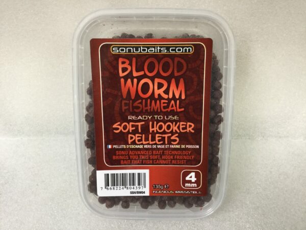 Sonubaits Softhooker pellets Bloodworm 135gr 4mm - Afbeelding 2